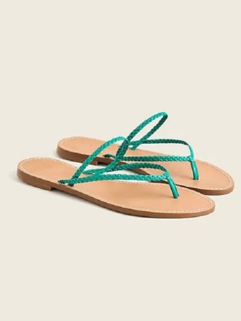 J. Crew Capri braided-strap flip-flops  8.5